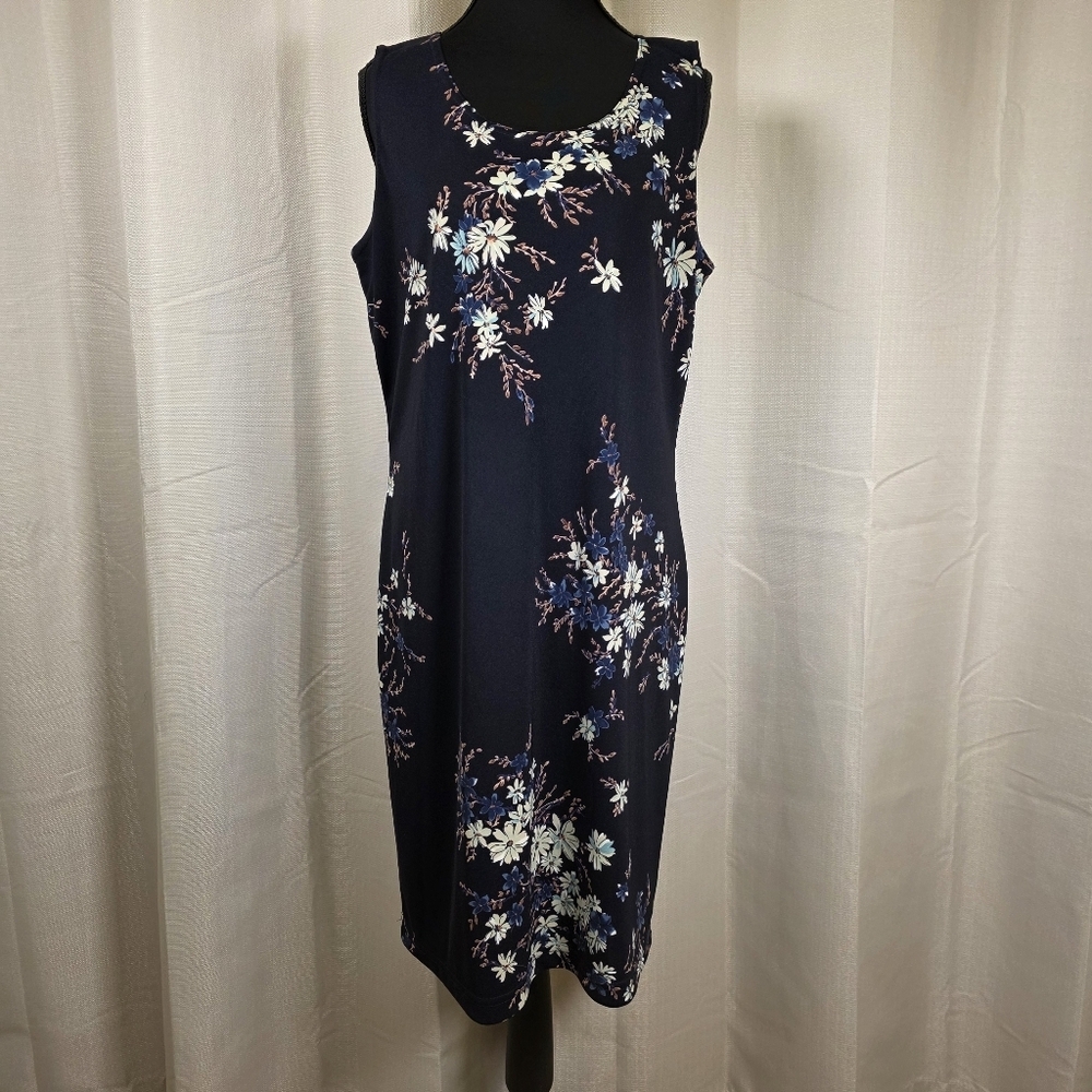 Los Angeles Gal Floral Shift Dress Made USA Medium